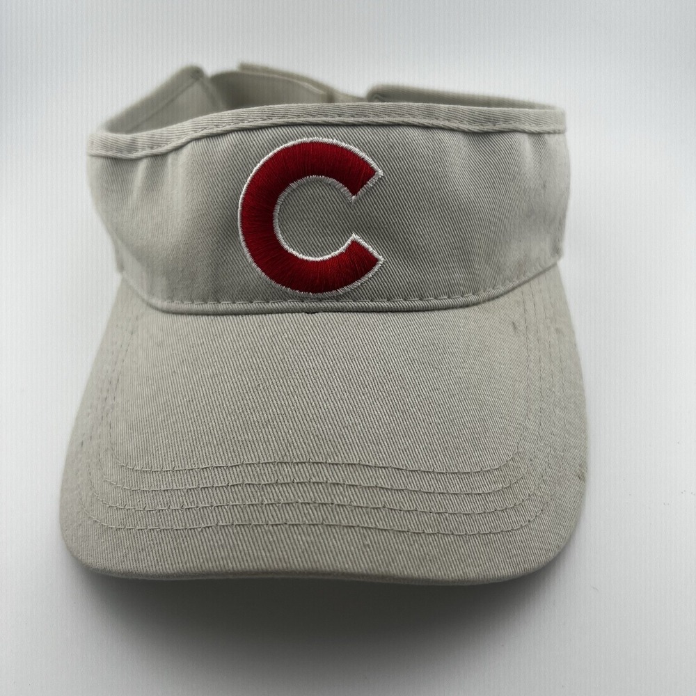 Chicago Cubs Visor Khaki Adjustable American Needle MLB Baseball Hat